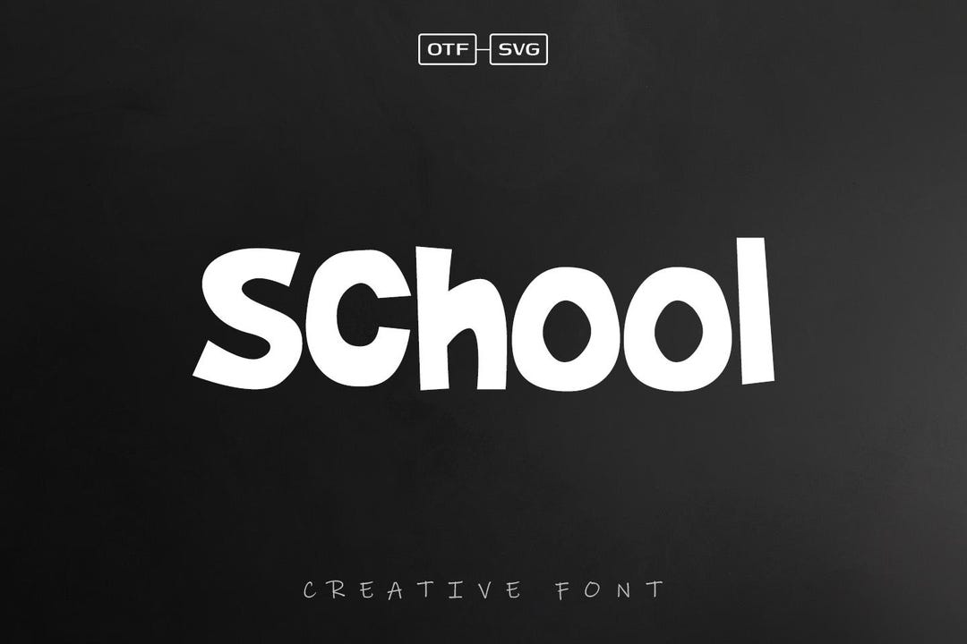 School Font, Funny Font, Creative Font, Bold Font, Kids Font, Teacher ...