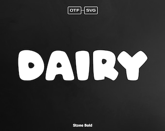 Dairy Font, Sans Font, Modern Font, Bold Font, Bubbly Font, Cute Font, Hippie Font, Block Font, Teacher Fonts, Trendy Font, SVG Fonts, Font