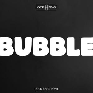 Bubble Font, Bold Font, Cute Font, Handwritten Font, Modern Font, Block Font, Boho Font, Thick Font, Kids Font, Teacher Font, SVG Font