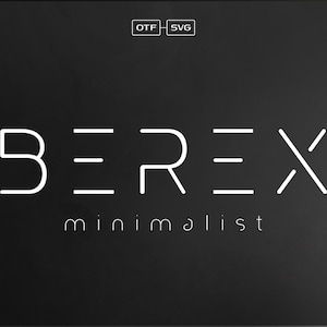 Berex Minimal Font - Minimal Fonts, Futuristic Font, Premium Font, Stylish Fonts, Logo Fonts, Luxury Fonts, Branding Font, Procreate Fonts