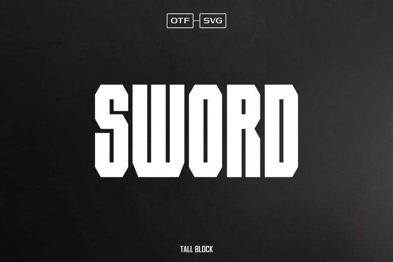 Tall Block Font, Sans Font, Retro Font, Procreate Fonts, Bold Fonts ...