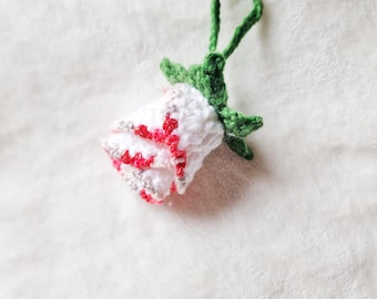 Crochet Flower Keychain: Handmade Purse Charm