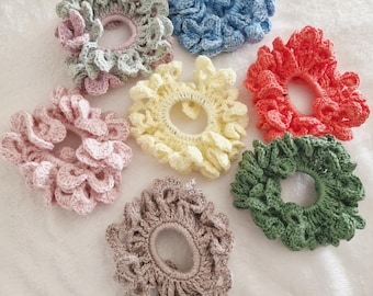 Gehäkelte Haargummis, Haargummis, Haarschmuck