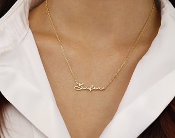 Gold Name Necklace, Custom Name Necklace, Personalized Name Necklace, Name Jewelry, Stylish Gift For Her, Tiny Necklace, Dainty Necklace