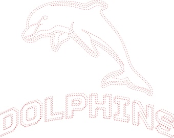 Dolphins NRL Logo SVG Vector Lightburn Digital Download