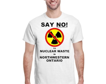 Say NO to Nuclear Waste T-shirt (Men's sizing)