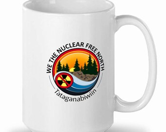 Ceramic Mug with We the Nuclear Free North logo