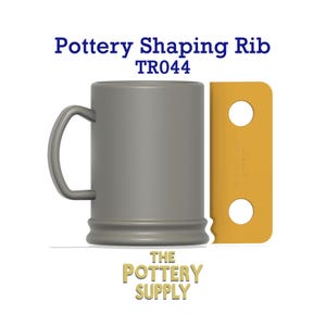 Pottery Texture Rib Template , Consistent Clay Shaping Wheel Throwing Guide, Multiple Height Cup Tool, Precision Ribs for Ceramics (TR044)