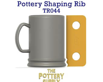 Pottery Texture Rib Template , Consistent Clay Shaping Wheel Throwing Guide, Multiple Height Cup Tool, Precision Ribs for Ceramics (TR044)