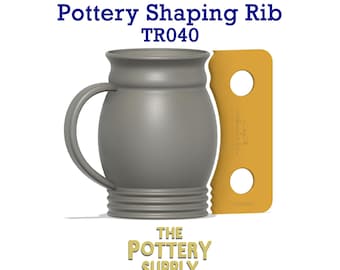 Pottery Rib Template , Consistent Clay Shaping Wheel Throwing Guide, Multiple Height Mug Tool, Precision Ribs for Ceramics (TR040)
