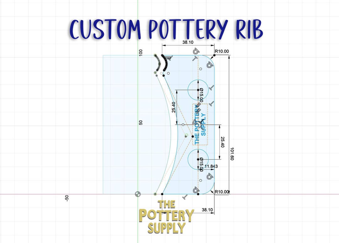 Pottery Rib Use Custom Made Pottery Rib. Design Your Perfect Rib and We Will Make It ...