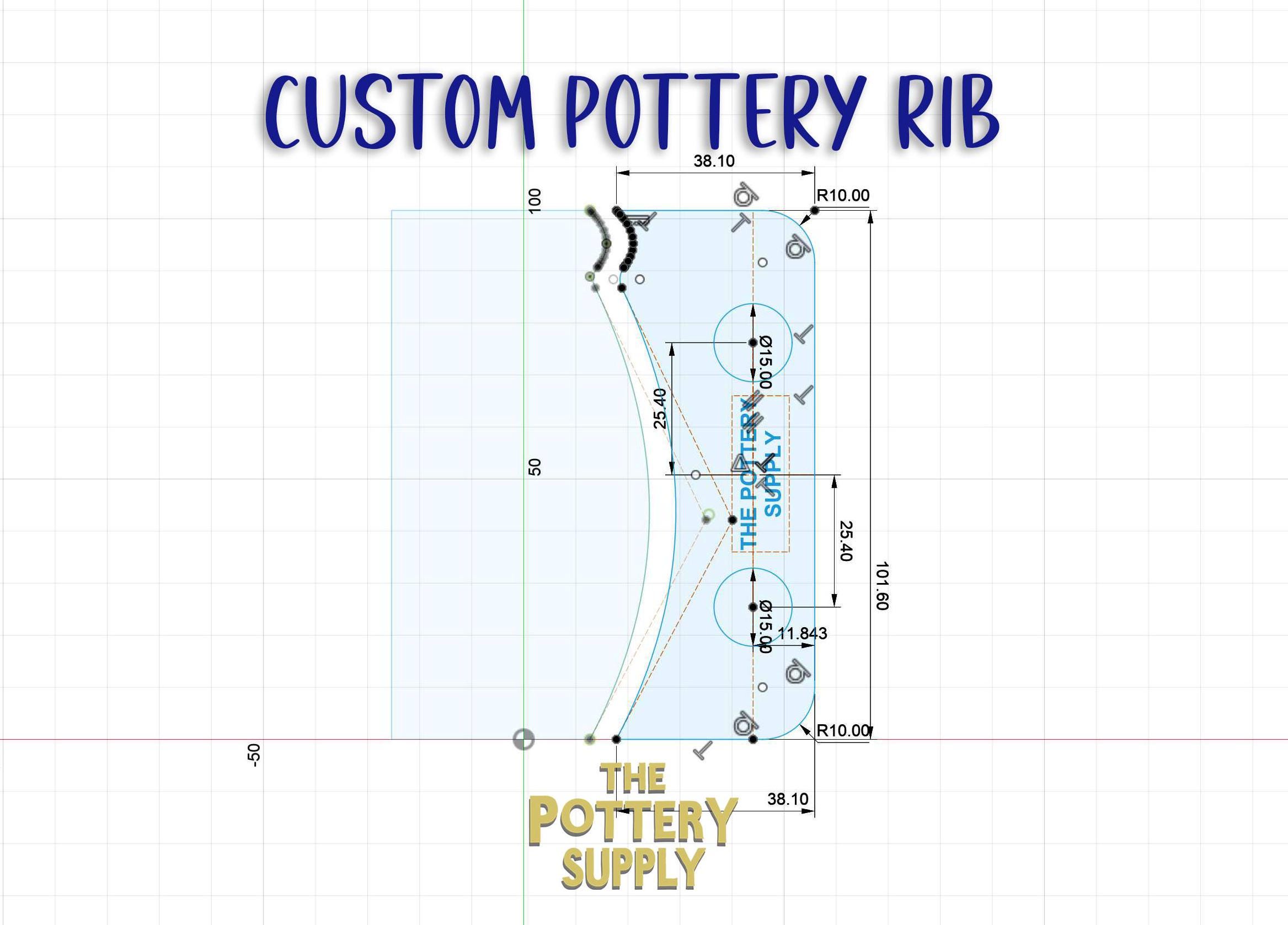 Custom Made Pottery Rib. Design Your Perfect Rib and We Will Make It ...