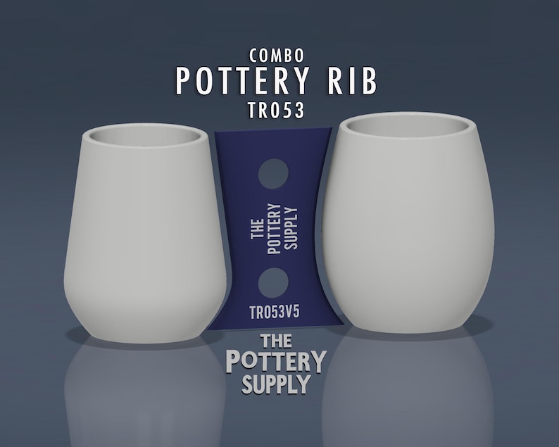Combo Pottery Shaping Rib in Multiple Sizes for Wheel Throwing Ceramics ...