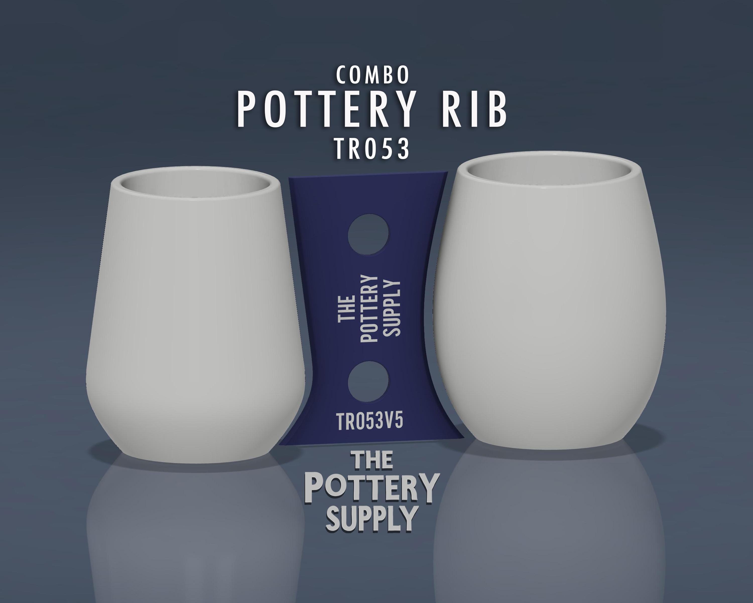 Combo Pottery Shaping Rib in Multiple Sizes for Wheel Throwing Ceramics ...