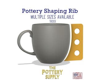 Pottery Profile Rib: Clay Shaping Tool for Mugs & Cups - Made in USA (TR003