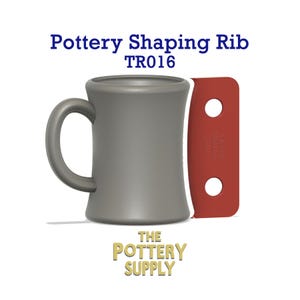 Pottery Rib Template , Consistent Clay Shaping Wheel Throwing Guide, Multiple Height Mug Tool, Precision Ribs for Ceramics (TR016)