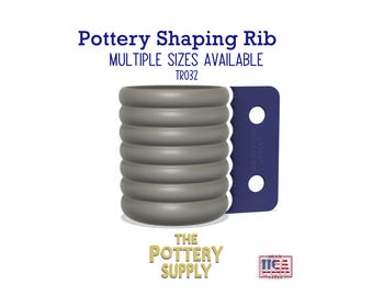 Pottery Rib Template, Consistent Clay Shaping Tool, Wavy Bubble Pottery Tool for Wheel Throwing, Ceramic Rib Guide, Multiple Height (TR032)
