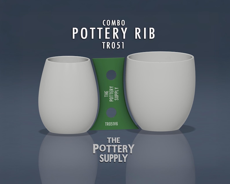 Combo Pottery Shaping Rib in Multiple Sizes for Wheel Throwing Ceramics ...