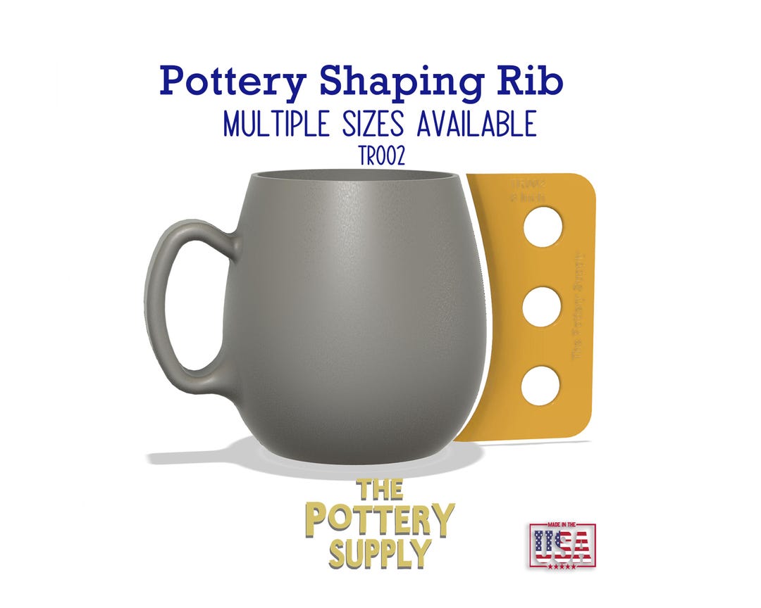 Pottery Rib Use Profile Rib for Mugs and Cups, Pottery Throwing Rib, Ceramic Shaping ...