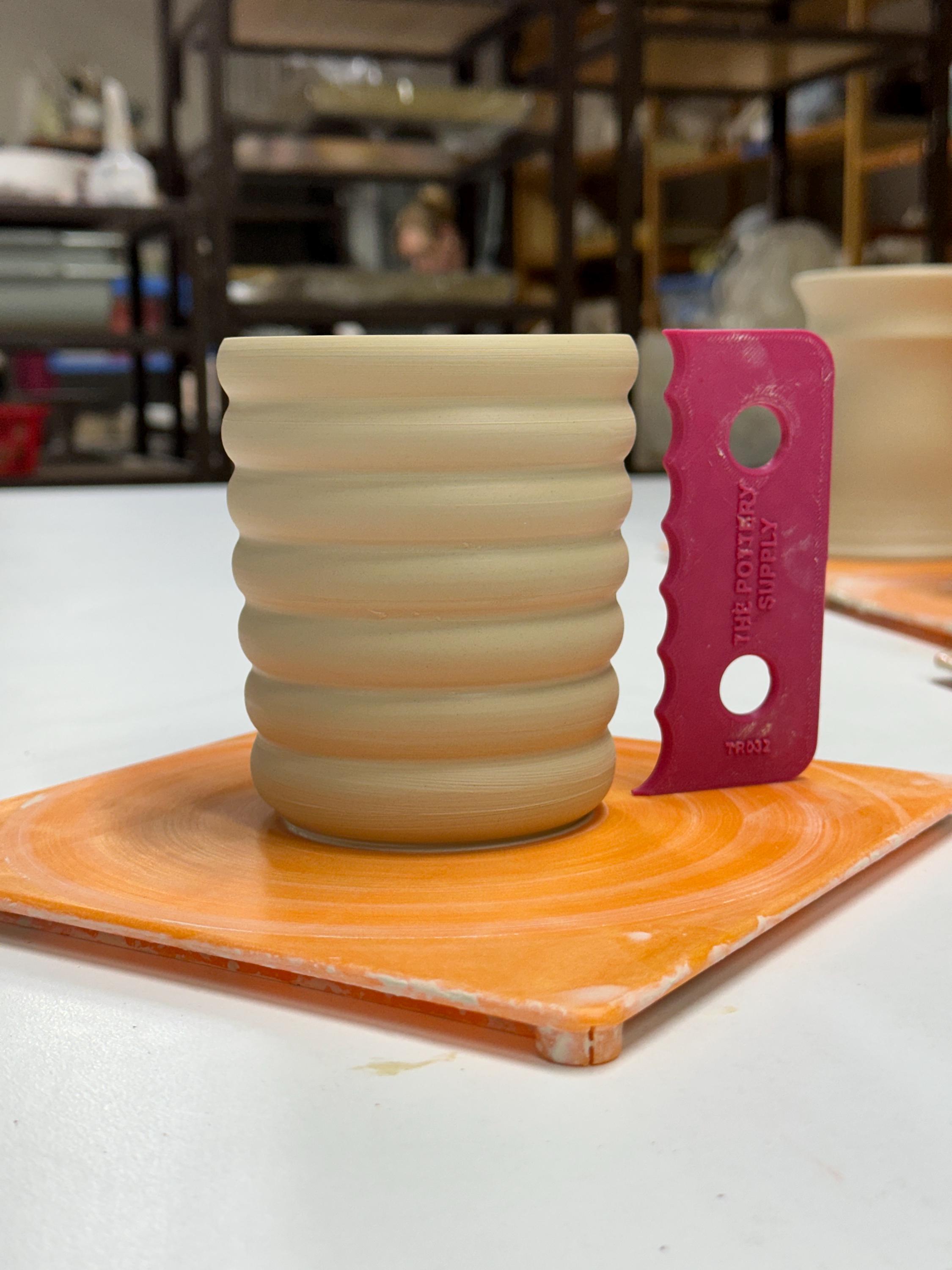 Pottery Rib Template, Consistent Clay Shaping Tool, Wavy Bubble Pottery ...