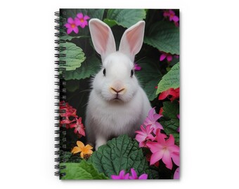 White Rabbit Spiral Notebook