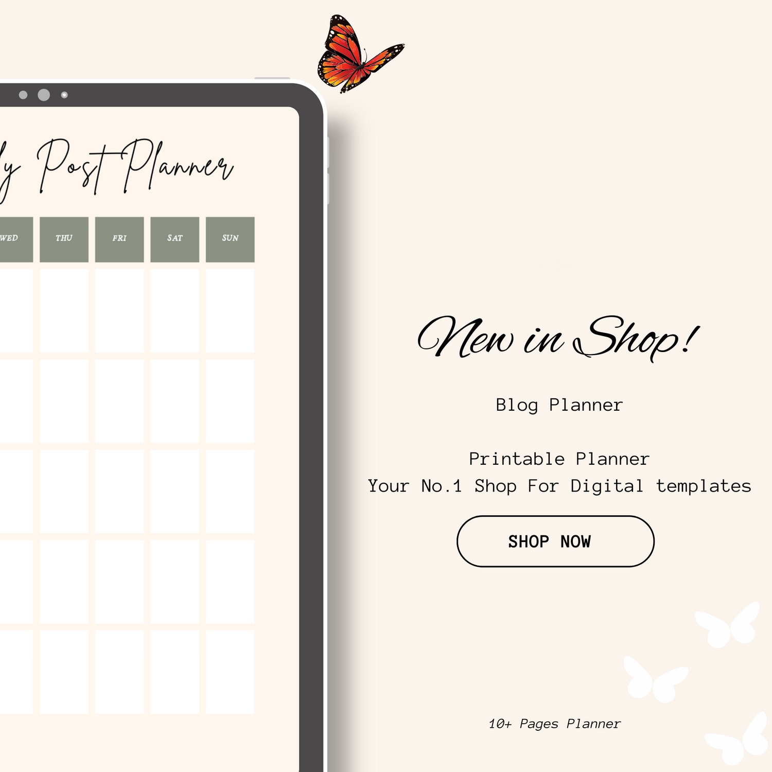 Blog Planner, Printable Digital Planner, Blog Content Planner, Instant ...