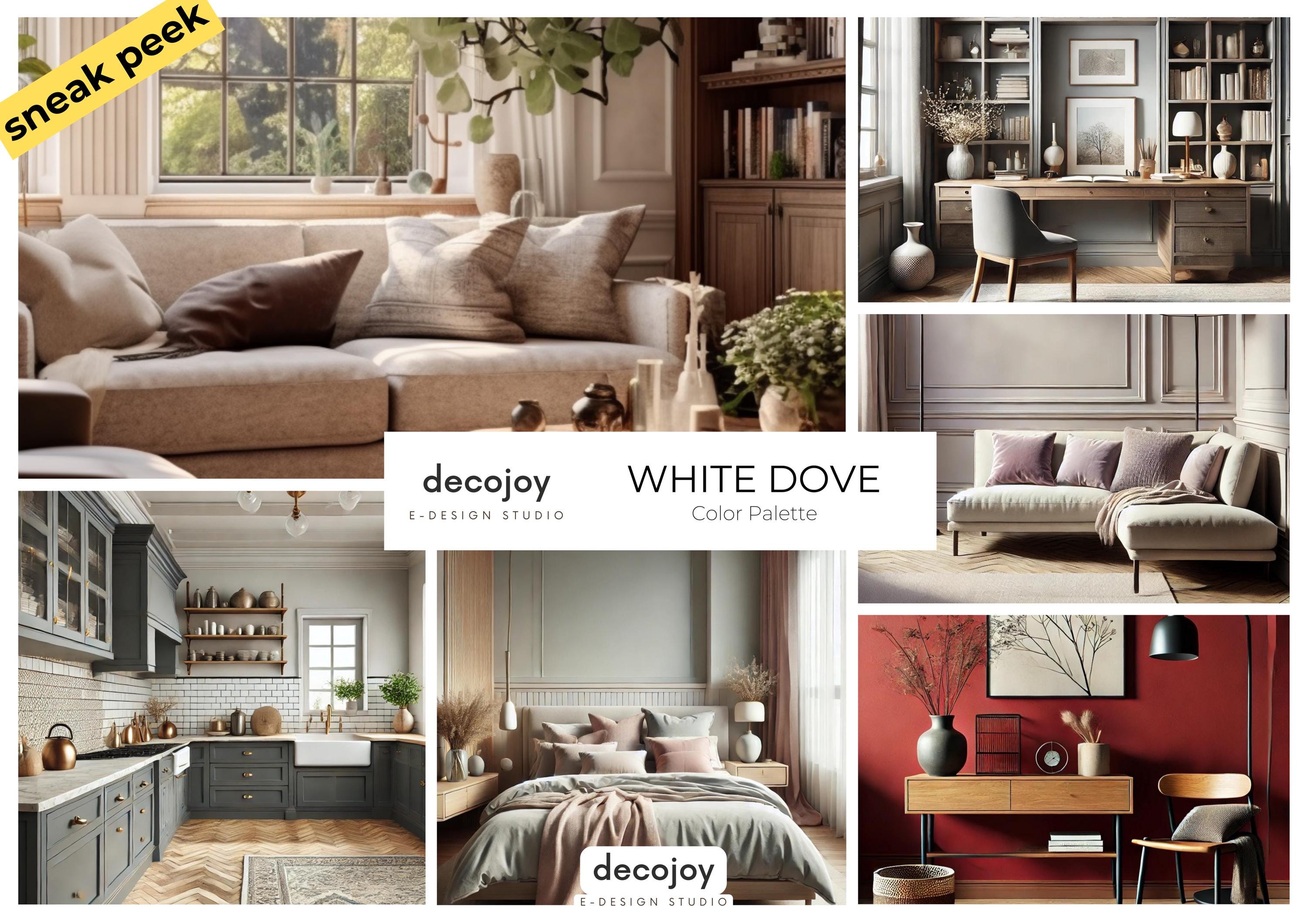 WHITE DOVE OC-17 Benjamin Moore Paint Palette | Whole House Color ...