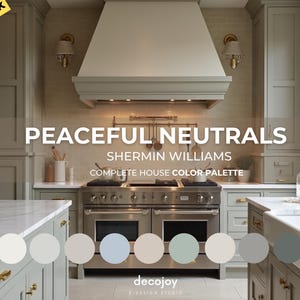 Interior Paint Peaceful Neutrals Sherwin Williams Palette Whole House Modern Neutral Colors for Calm Cozy Home Design