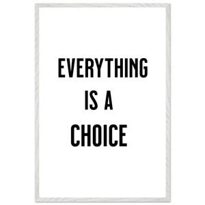 Tutto è una scelta, poster motivazionali, decorazioni per ufficio, arte murale, arte stampabile, decorazioni murali, poster, citazioni motivazionali,