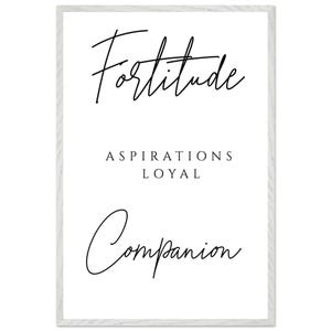 Aspirazioni di Forza Compagno Leale, Poster, Poster Ispirazionale, Poster Motivazionale, Arte Murale, Decorazioni per Ufficio, Stampe con Citazioni per la Casa,
