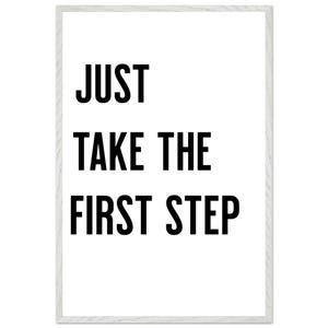 Fai il primo passo, poster, arte murale, citazione motivazionale, arredamento per la casa, decorazioni, stampe con citazioni motivazionali