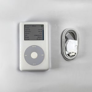 Apple iPod Classic "Photo" 4th gen white (128 GB Flash Mod) - New Battery