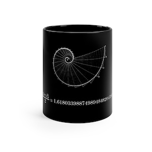 Fibonacci Mug, math teacher gift, math gift, teacher gift, physics mug, Fibonacci gift, math class gift