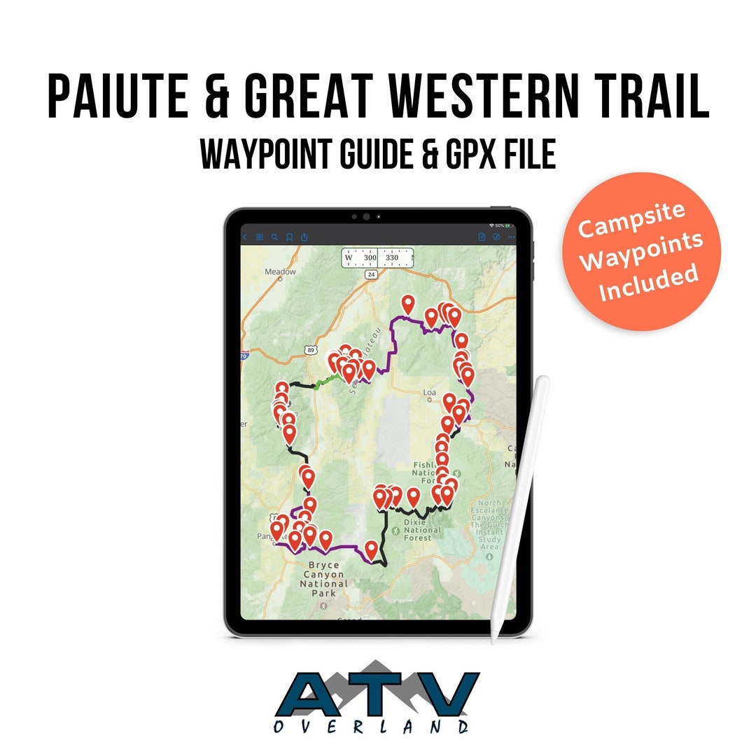 2021 Great Western Trail GPX Waypoint Guide Etsy