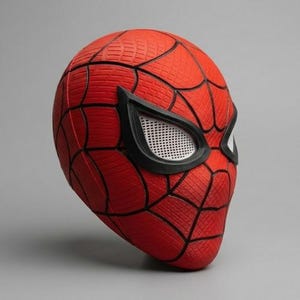 Spiderman Faceshell, 3D Printed Mask for Cosplay, Custom Halloween Costume Prop