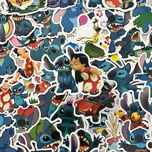 Lilo and Stitch Stickers -- Waterproof -- Laptop, Hydro Flask, Scrapbooking, Journaling, Luggage, Skateboard, Diary, Phone Case