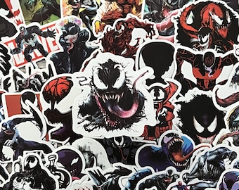 Venom Lot De 50 Autocollants Pour Ordinateur Portable - Cadeau Pour