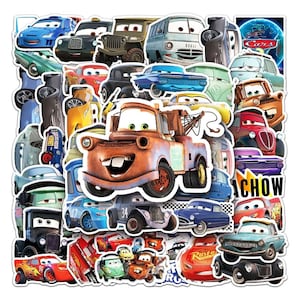 Cars Stickers -- Waterproof -- Laptop, Hydro Flask, Scrapbooking, Journaling, Luggage, Skateboard, Diary, Phone Case
