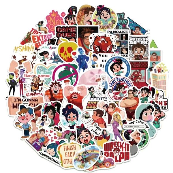 Wreck It Ralph Fix It Felix Stickers -- Waterproof -- Laptop, Hydro Flask, Scrapbooking, Journaling, Luggage, Skateboard, Diary, Phone Case