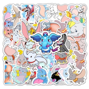 Dumbo Stickers -- Waterproof -- Laptop, Hydro Flask, Scrapbooking, Journaling, Luggage, Skateboard, Diary, Phone Case