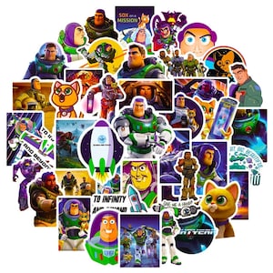 Buzz Lightyear Stickers -- Waterproof -- Laptop, Hydro Flask, Scrapbooking, Journaling, Luggage, Skateboard, Diary, Phone Case