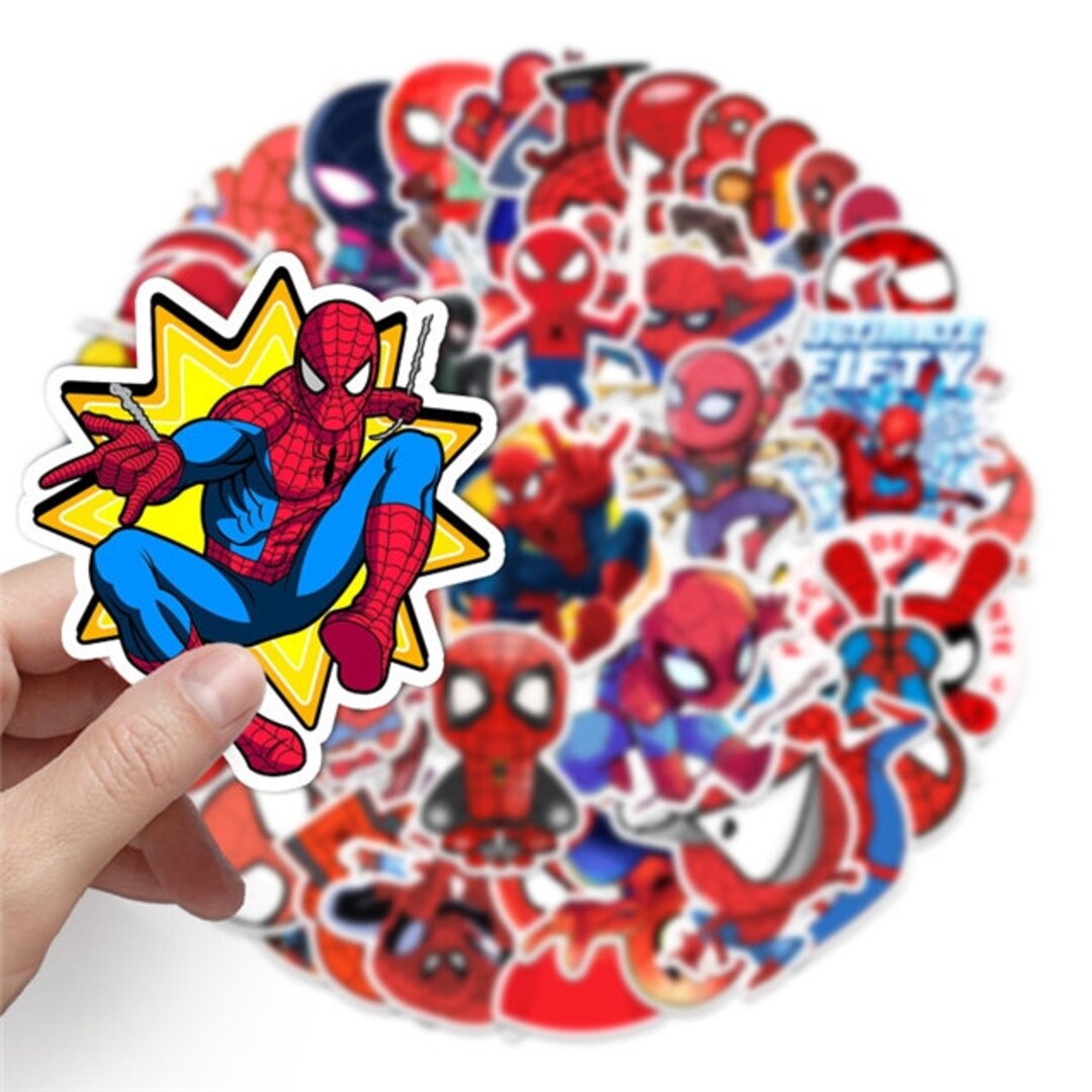 Spiderman Stickers Waterproof Laptop, Hydro Flask, Scrapbooking