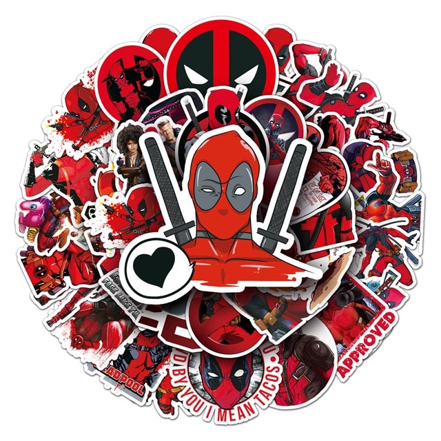 Deadpool Stickers -- Waterproof -- Laptop, Hydro Flask, Scrapbooking ...