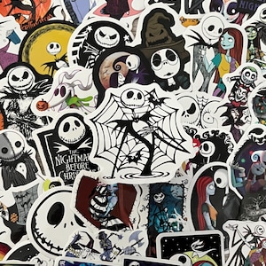 Jack Sticker Jack Skellington Stickers -- Waterproof -- Laptop, Hydro Flask ...