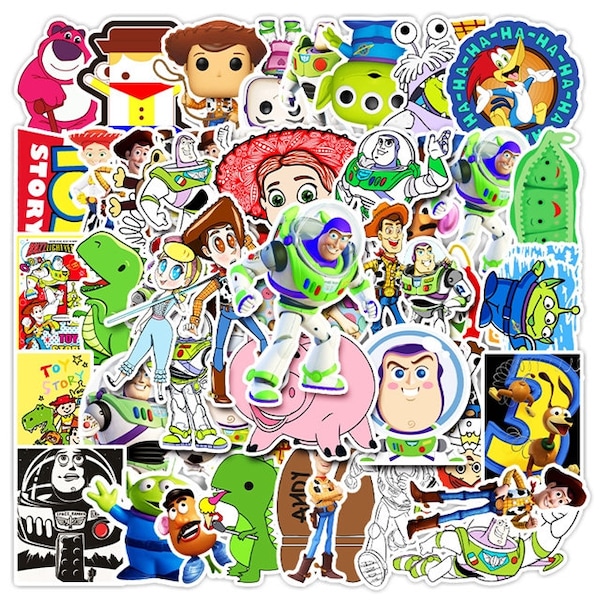 Toy Story Stickers -- Waterproof -- Laptop, Hydro Flask, Scrapbooking, Journaling, Luggage, Skateboard, Diary, Phone Case