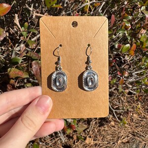 Western Braided Cowboy Hat Dangle Earrings
