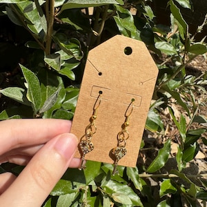Gold Key Dangle Earrings