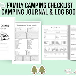 Camping Journal RV Logbook | RV Printable Planner | RV Reiseplanung | Camping Planer | Camping Packliste | Camping Journal Printable