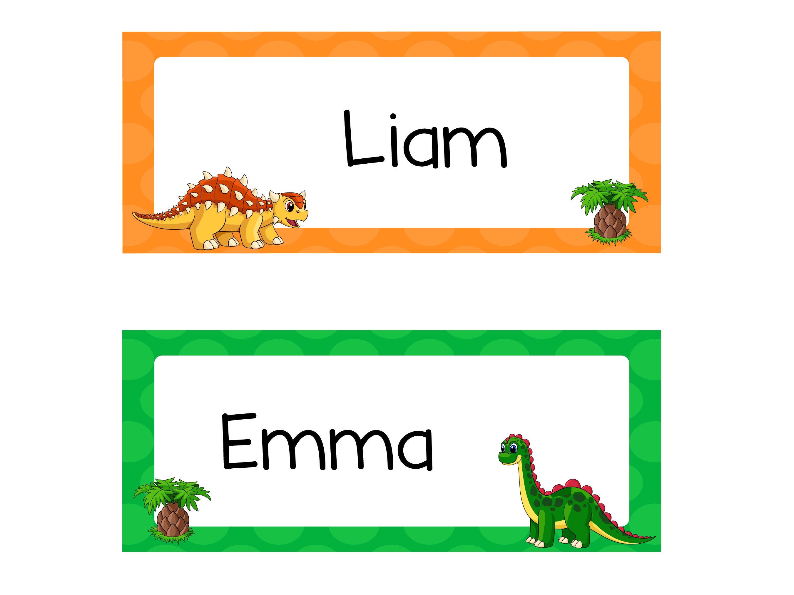 Classroom Name Tags Template Dinosaur Editable Printable Elementary School Name Tags Back To