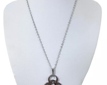 ■FANCY CLUB■ DUAL CHAMBERS NECKLACE T BLACK F25QB097 F25QB Vampire: The Masquerade Ankh - Elysium Textured Pendant